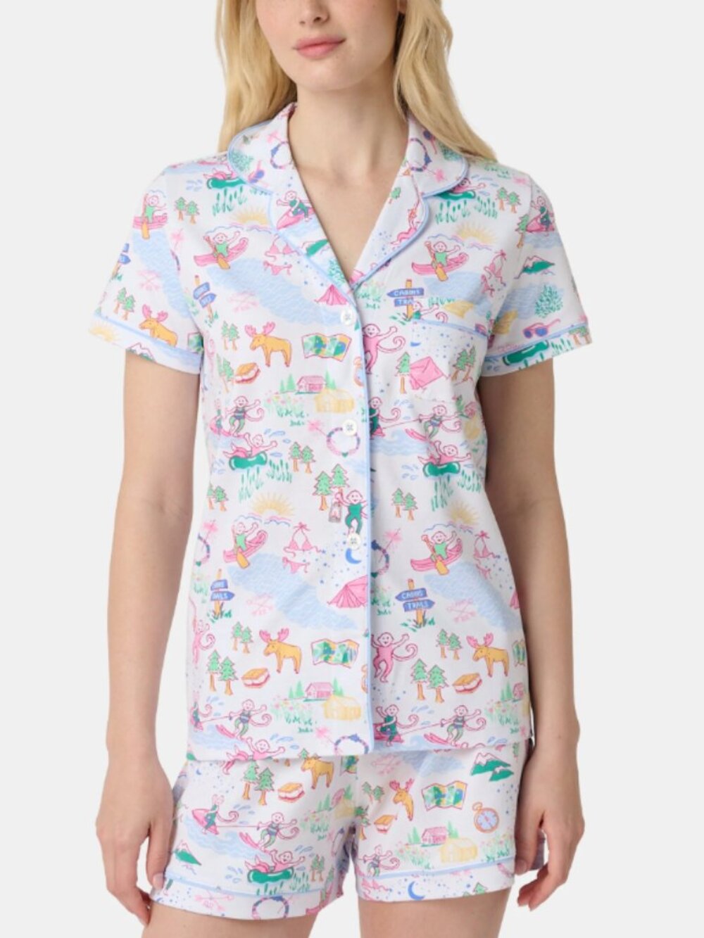 Roller Rabbit Camp RR Polo Pajamas Large NWT Size L